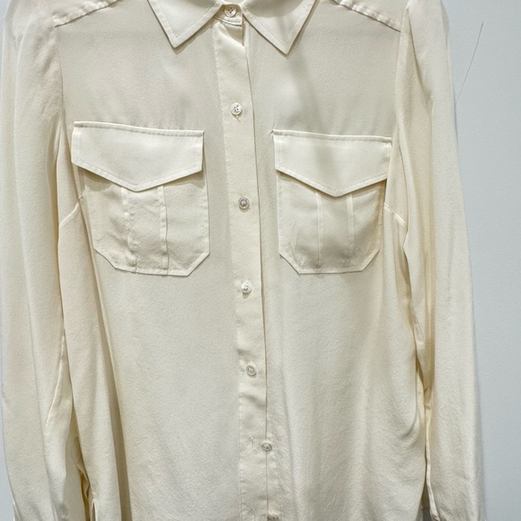 Veronica Beard Ivory Button-Up Blouse - Picture 2 of 2